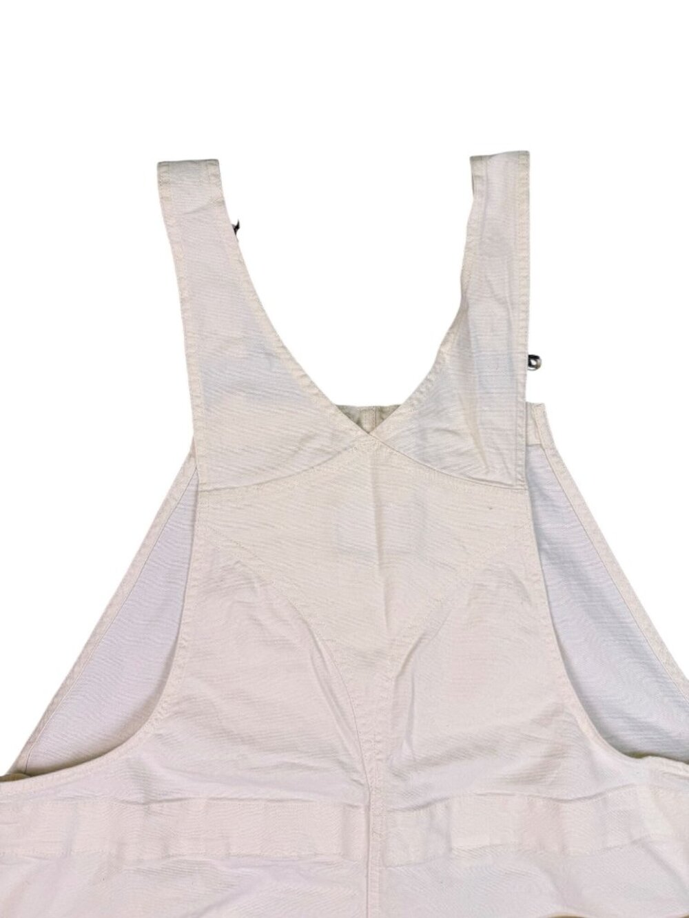 Carhartt Womens White Canvas Rugged Flex Bib Overalls Loose Fit Sz XL (16-18) - Picture 5 of 14
